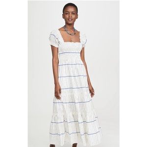 Tory Burch striped smocked dress